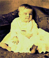 Ethyl Lillian Snow as a baby